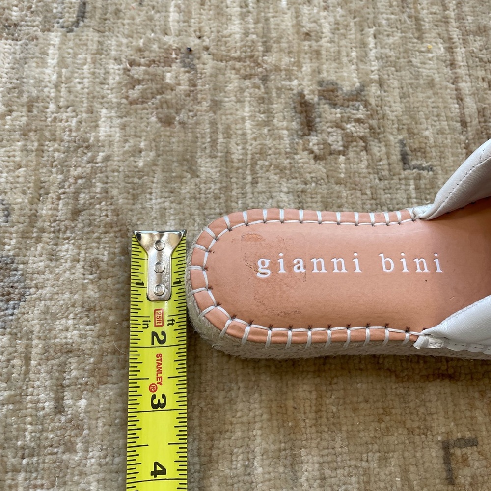Gianni Bini espadrille platform slide, white size 6.5 - Picture 10 of 10